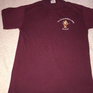 burgundy making made simple tee
